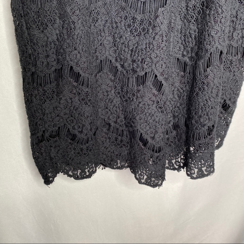 Free People Daydream Lace Mini Dress in Black - Picture 4 of 10